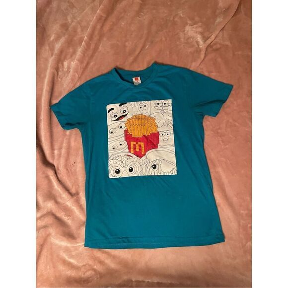 Authentic McDonald’s Crew Shirt Fry Shirt Sz M - Picture 1 of 7